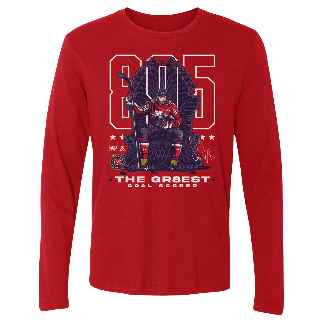 Alex Ovechkin Men's Long Sleeve T-Shirt | 500 LEVEL
