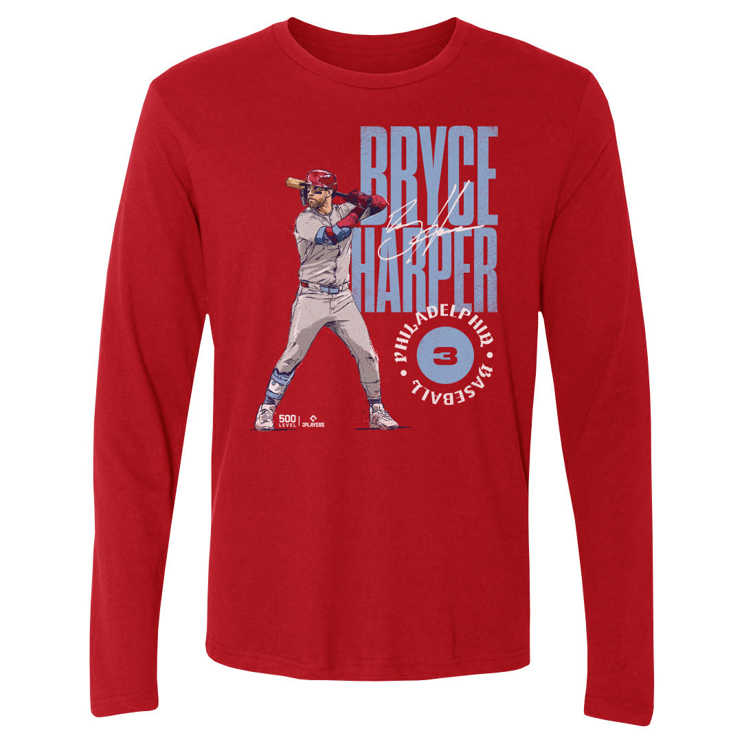 Bryce Harper Men's Long Sleeve T-Shirt | 500 LEVEL