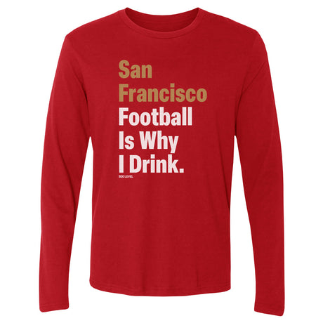 San Francisco Football Men's Long Sleeve T-Shirt | 500 LEVEL