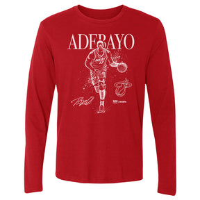Bam Adebayo Men's Long Sleeve T-Shirt | 500 LEVEL