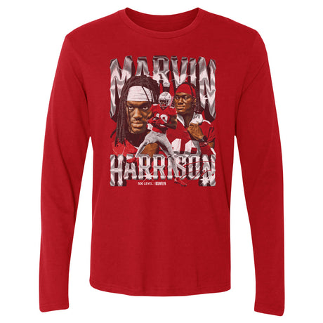 Marvin Harrison Jr. Men's Long Sleeve T-Shirt | 500 LEVEL