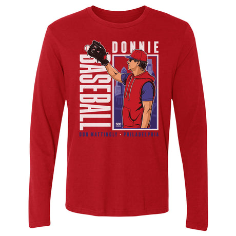 Don Mattingly Men's Long Sleeve T-Shirt | 500 LEVEL