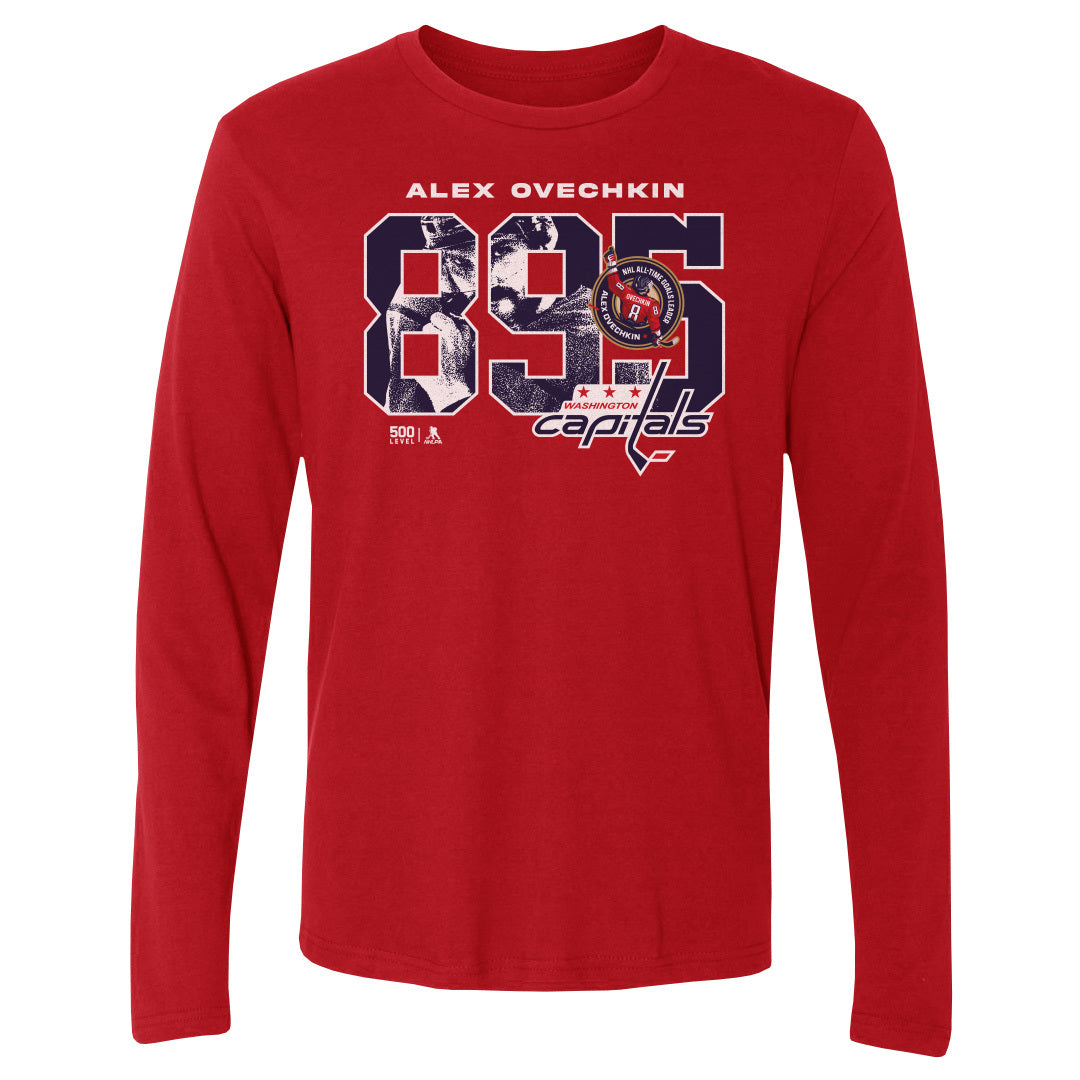 Alex Ovechkin Men's Long Sleeve T-Shirt | 500 LEVEL
