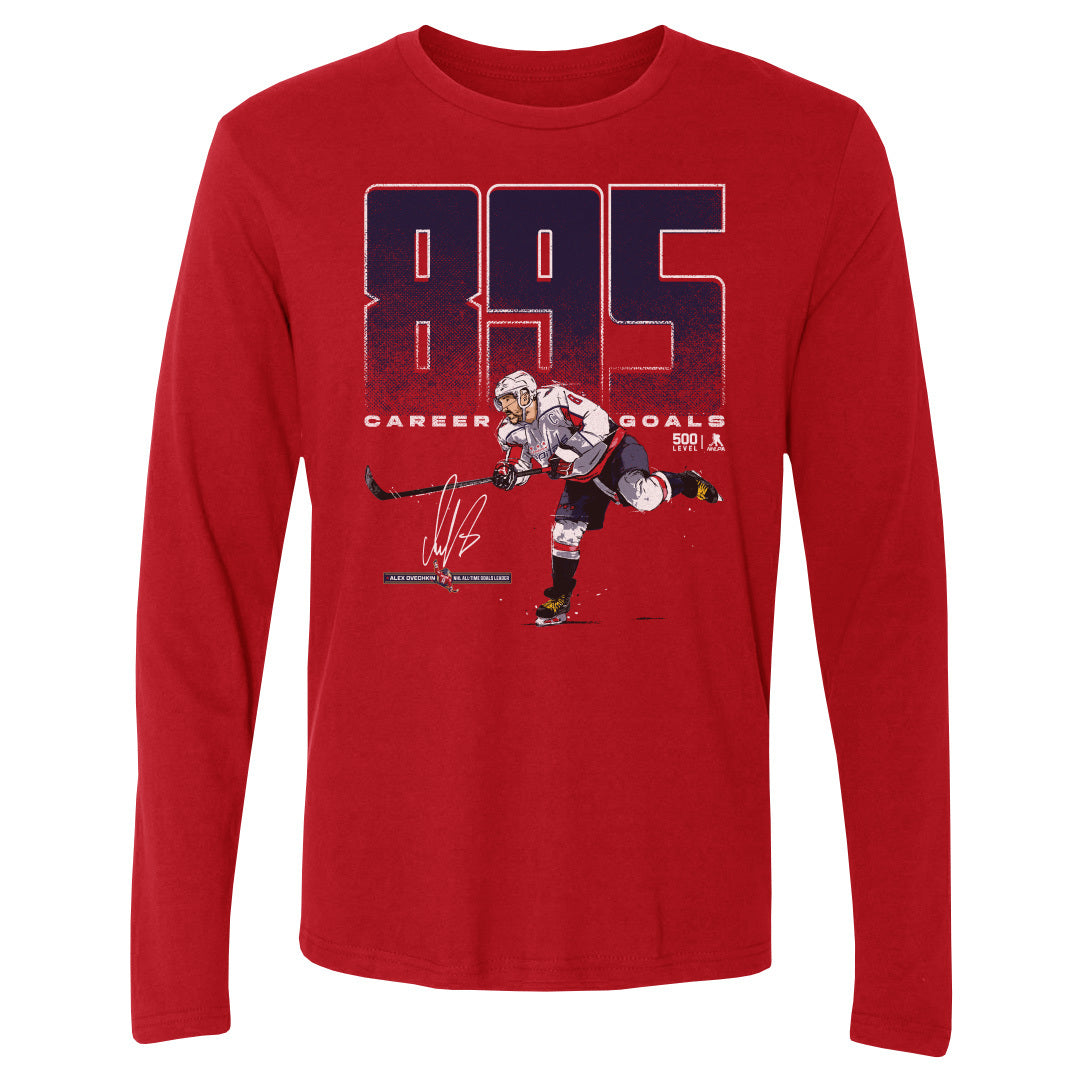 Alex Ovechkin Men's Long Sleeve T-Shirt | 500 LEVEL