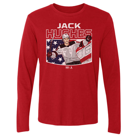 Jack Hughes Men's Long Sleeve T-Shirt | 500 LEVEL