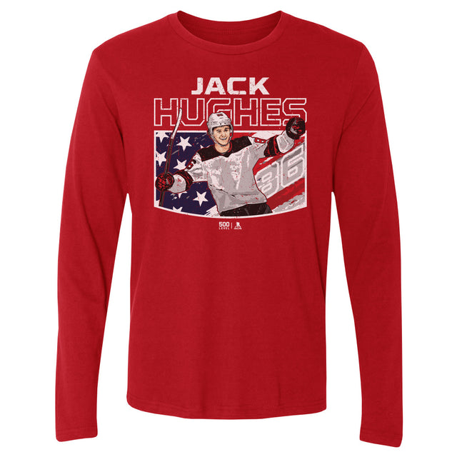 Jack Hughes Men's Long Sleeve T-Shirt | 500 LEVEL