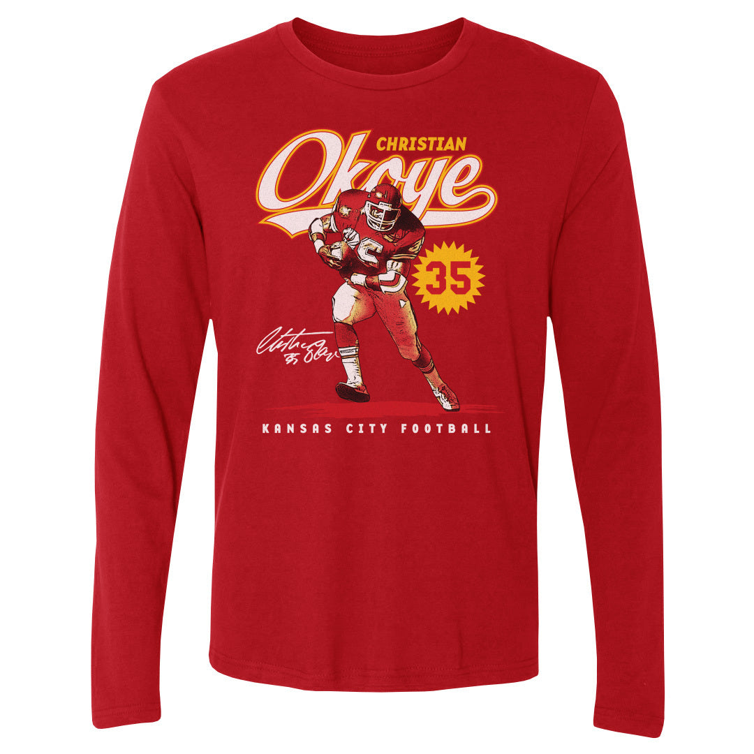 Christian Okoye Men's Long Sleeve T-Shirt | 500 LEVEL