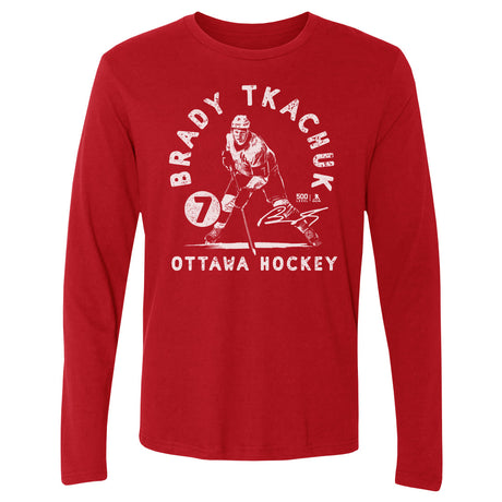 Brady Tkachuk Men's Long Sleeve T-Shirt | 500 LEVEL