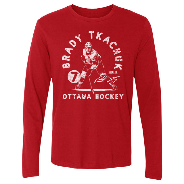 Brady Tkachuk Men's Long Sleeve T-Shirt | 500 LEVEL