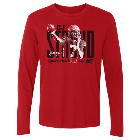 C.J. Stroud Men's Long Sleeve T-Shirt | 500 LEVEL