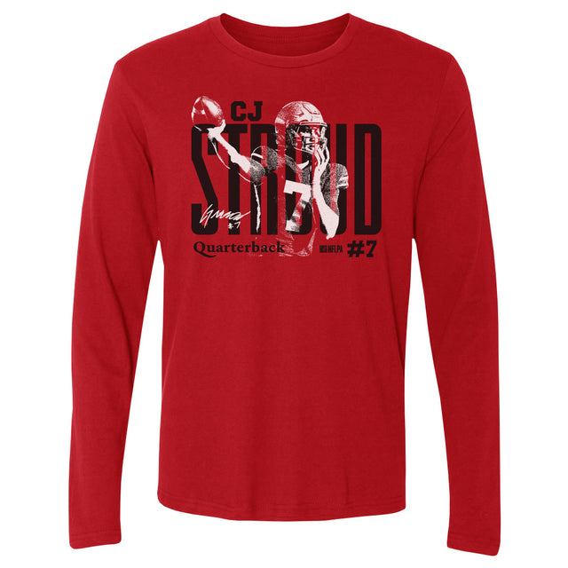 C.J. Stroud Men's Long Sleeve T-Shirt | 500 LEVEL