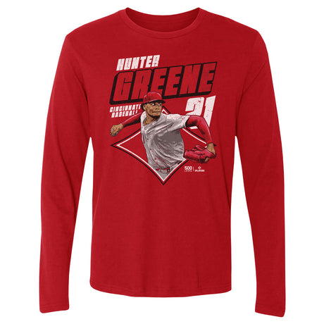 Hunter Greene Men's Long Sleeve T-Shirt | 500 LEVEL