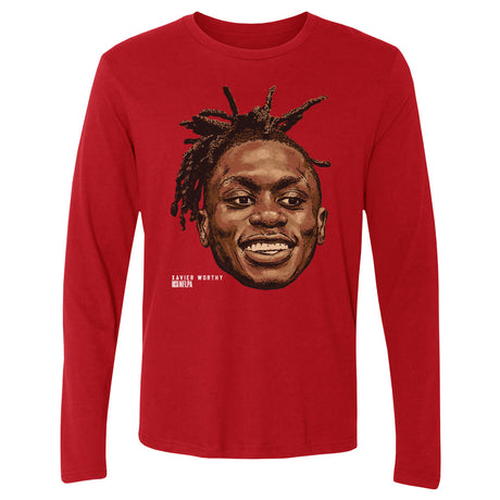 Xavier Worthy Men's Long Sleeve T-Shirt | 500 LEVEL