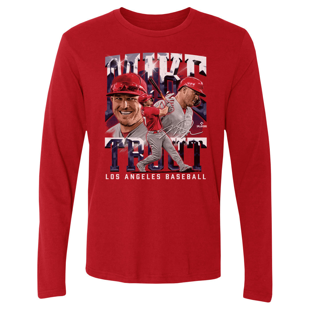 Mike Trout Men's Long Sleeve T-Shirt | 500 LEVEL