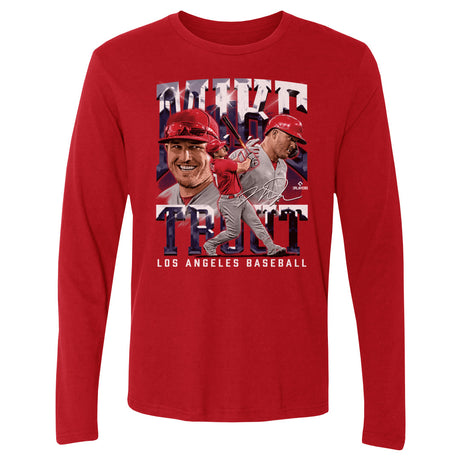 Mike Trout Men's Long Sleeve T-Shirt | 500 LEVEL