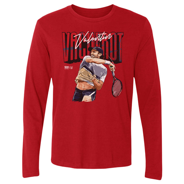 Valentin Vacherot Men's Long Sleeve T-Shirt | 500 LEVEL