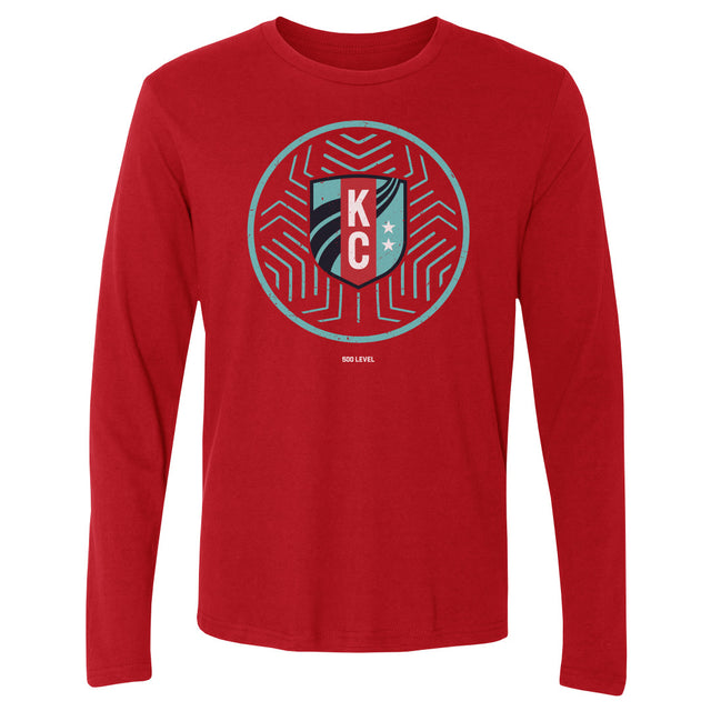 Kansas City Current Men's Long Sleeve T-Shirt | 500 LEVEL