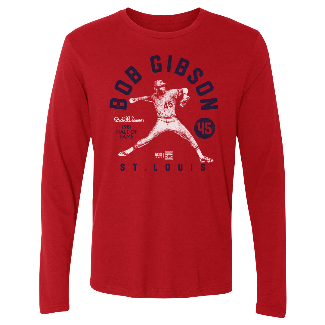 Bob Gibson Men's Long Sleeve T-Shirt | 500 LEVEL