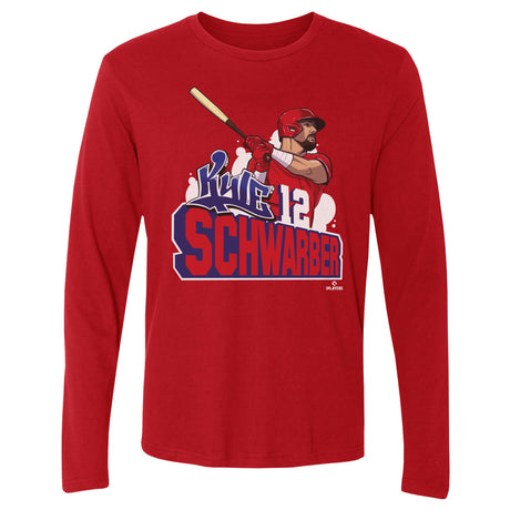 Kyle Schwarber Men's Long Sleeve T-Shirt | 500 LEVEL