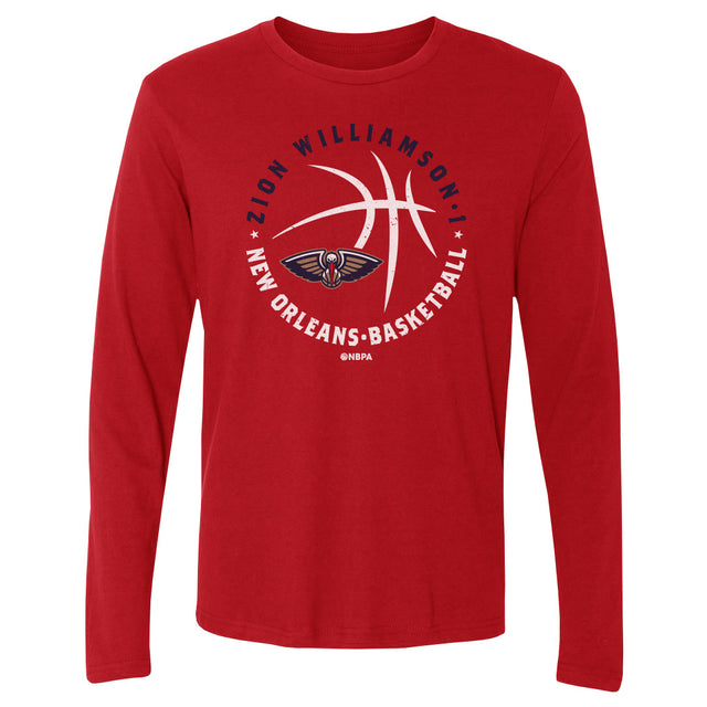 Zion Williamson Men's Long Sleeve T-Shirt | 500 LEVEL