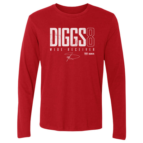Stefon Diggs Men's Long Sleeve T-Shirt | 500 LEVEL