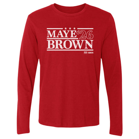 Drake Maye Men's Long Sleeve T-Shirt | 500 LEVEL