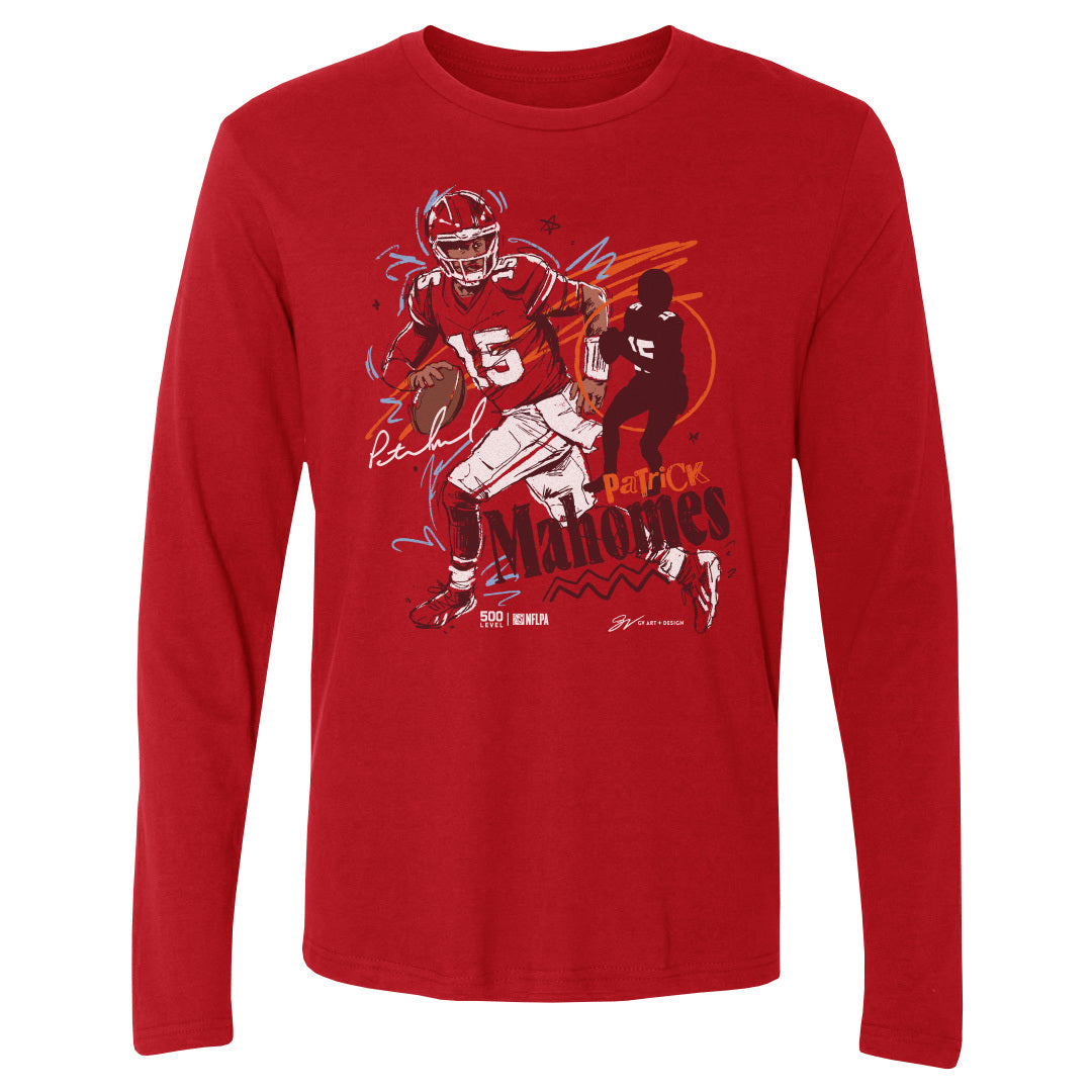 Patrick Mahomes Men's Long Sleeve T-Shirt | 500 LEVEL