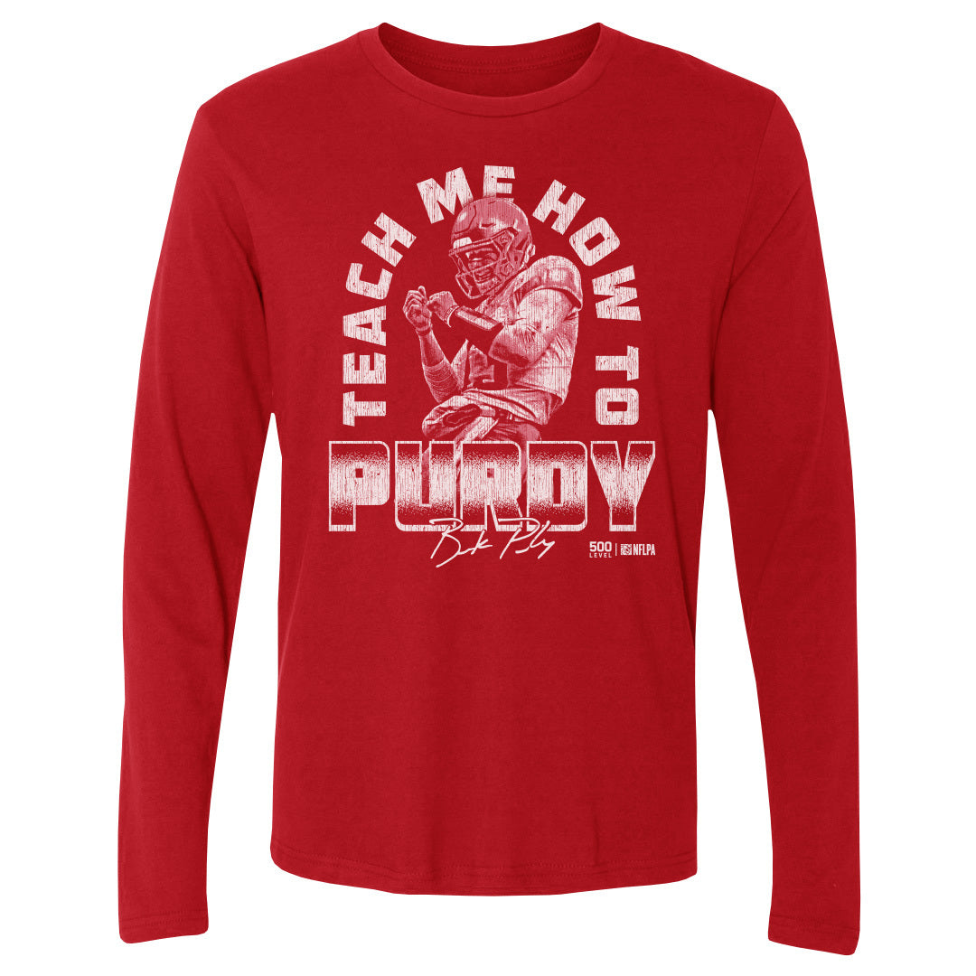 Brock Purdy Men's Long Sleeve T-Shirt | 500 LEVEL