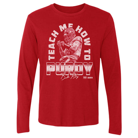 Brock Purdy Men's Long Sleeve T-Shirt | 500 LEVEL