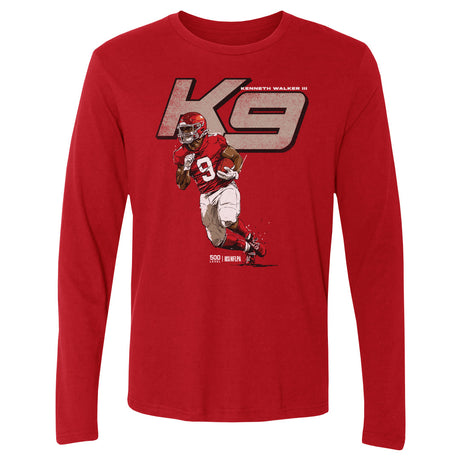 Kenneth Walker III Men's Long Sleeve T-Shirt | 500 LEVEL