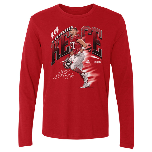 Travis Kelce Men's Long Sleeve T-Shirt | 500 LEVEL