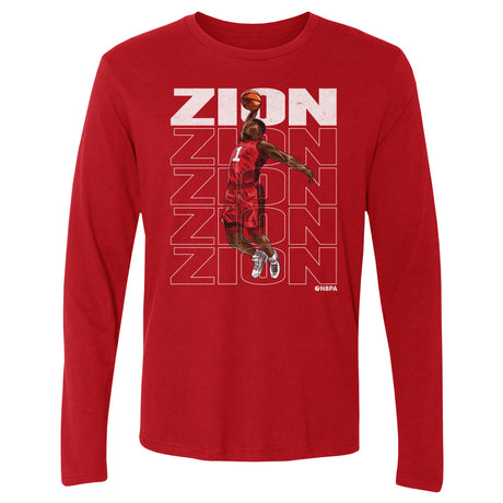 Zion Williamson Men's Long Sleeve T-Shirt | 500 LEVEL
