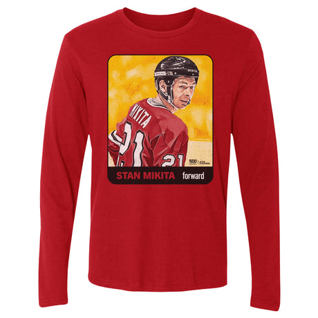 Stan Mikita Men's Long Sleeve T-Shirt | 500 LEVEL