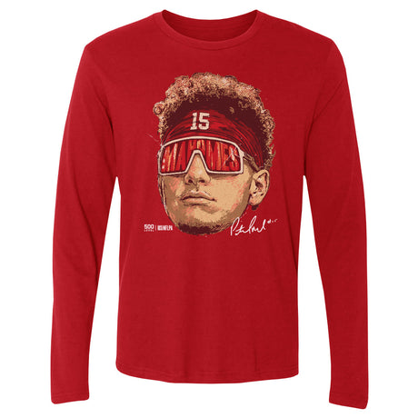 Patrick Mahomes Men's Long Sleeve T-Shirt | 500 LEVEL