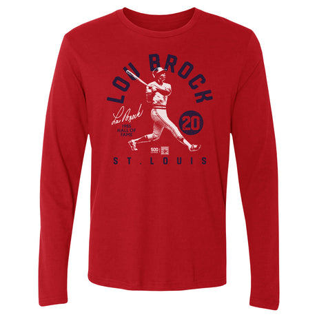 Lou Brock Men's Long Sleeve T-Shirt | 500 LEVEL