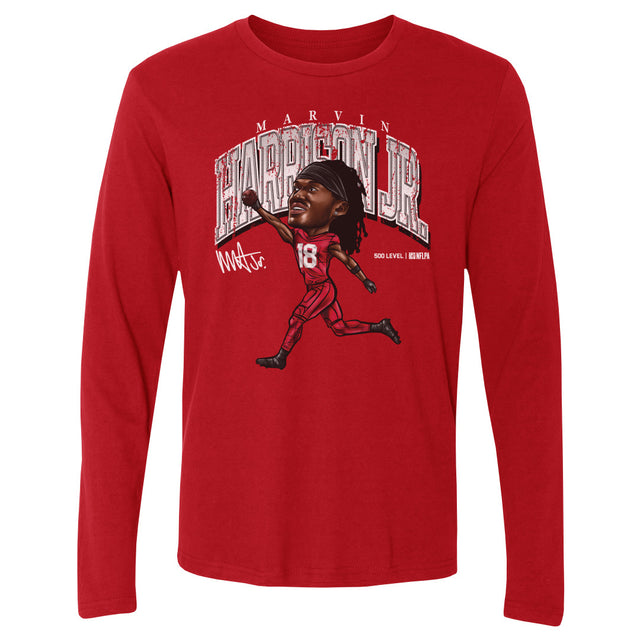 Marvin Harrison Jr. Men's Long Sleeve T-Shirt | 500 LEVEL