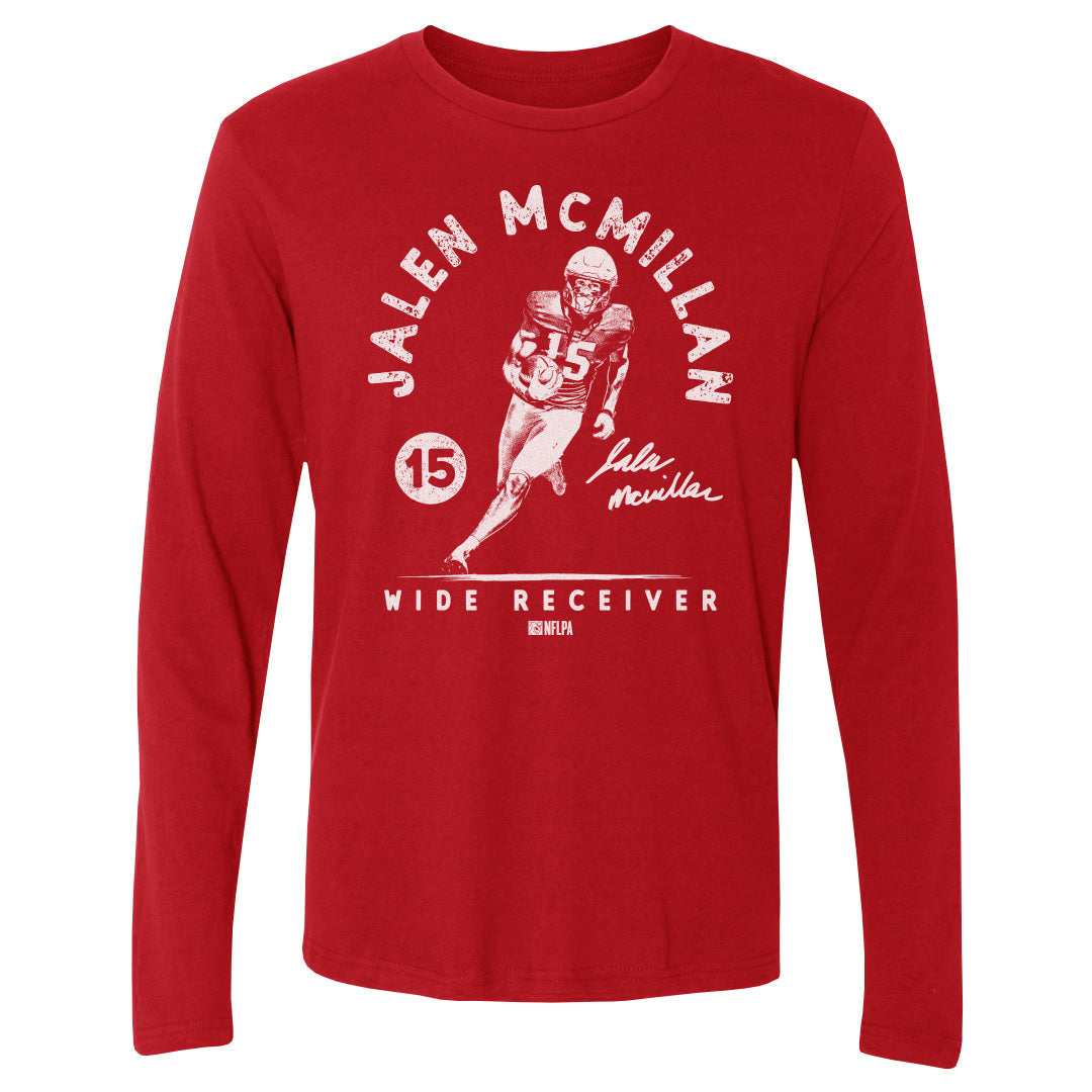 Jalen McMillan Men&#39;s Long Sleeve T-Shirt | 500 LEVEL