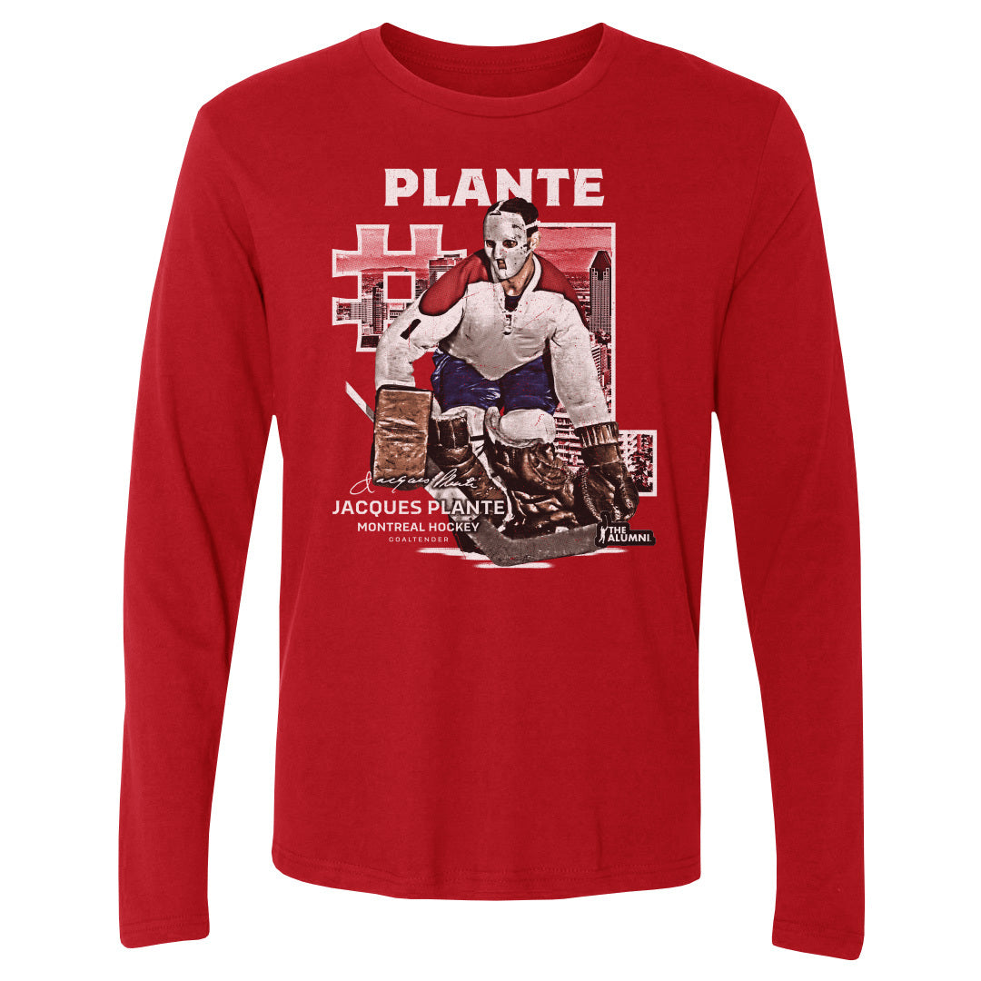 Jacques Plante Men's Long Sleeve T-Shirt | 500 LEVEL