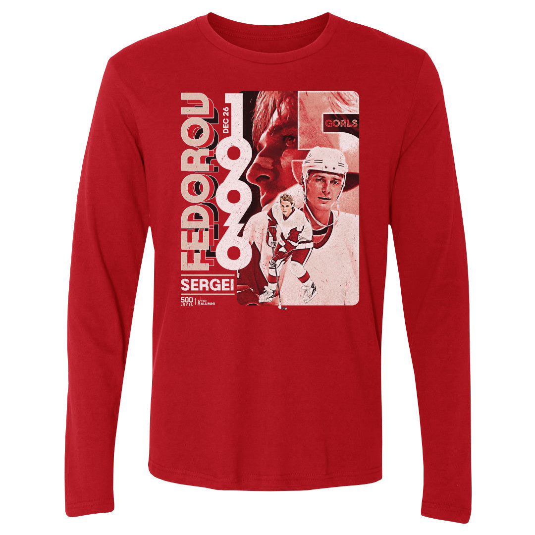 Sergei Fedorov Men's Long Sleeve T-Shirt | 500 LEVEL