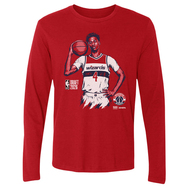 AJ Dybantsa Men's Long Sleeve T-Shirt | 500 LEVEL