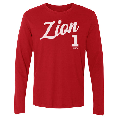 Zion Williamson Men's Long Sleeve T-Shirt | 500 LEVEL