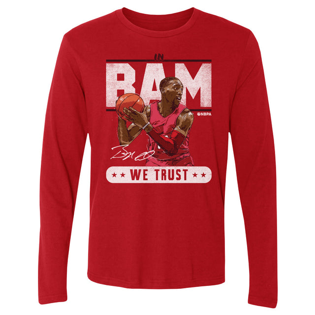 Bam Adebayo Men's Long Sleeve T-Shirt | 500 LEVEL