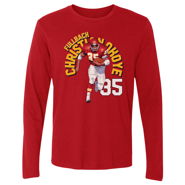 Christian Okoye Men's Long Sleeve T-Shirt | 500 LEVEL