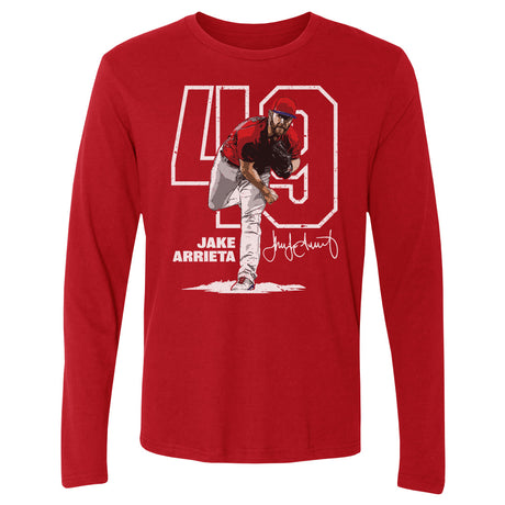 Jake Arrieta Men's Long Sleeve T-Shirt | 500 LEVEL