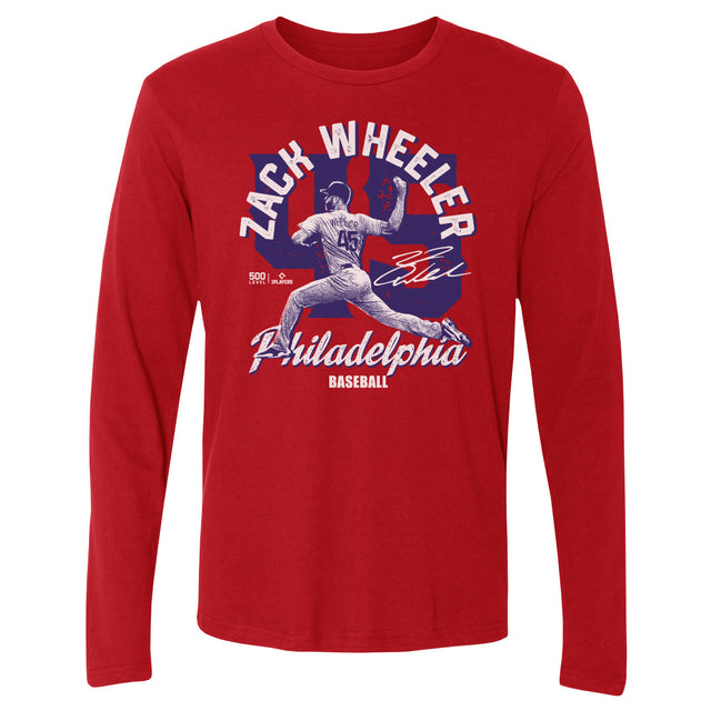 Zack Wheeler Men's Long Sleeve T-Shirt | 500 LEVEL