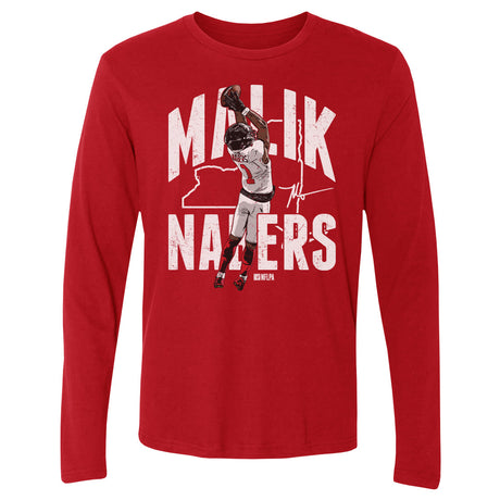 Malik Nabers Men's Long Sleeve T-Shirt | 500 LEVEL