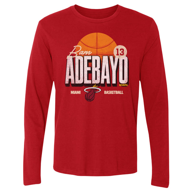 Bam Adebayo Men's Long Sleeve T-Shirt | 500 LEVEL