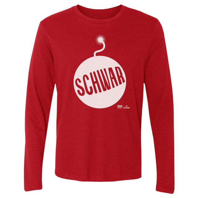Kyle Schwarber Men's Long Sleeve T-Shirt | 500 LEVEL