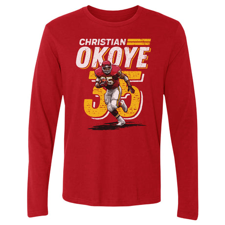 Christian Okoye Men's Long Sleeve T-Shirt | 500 LEVEL