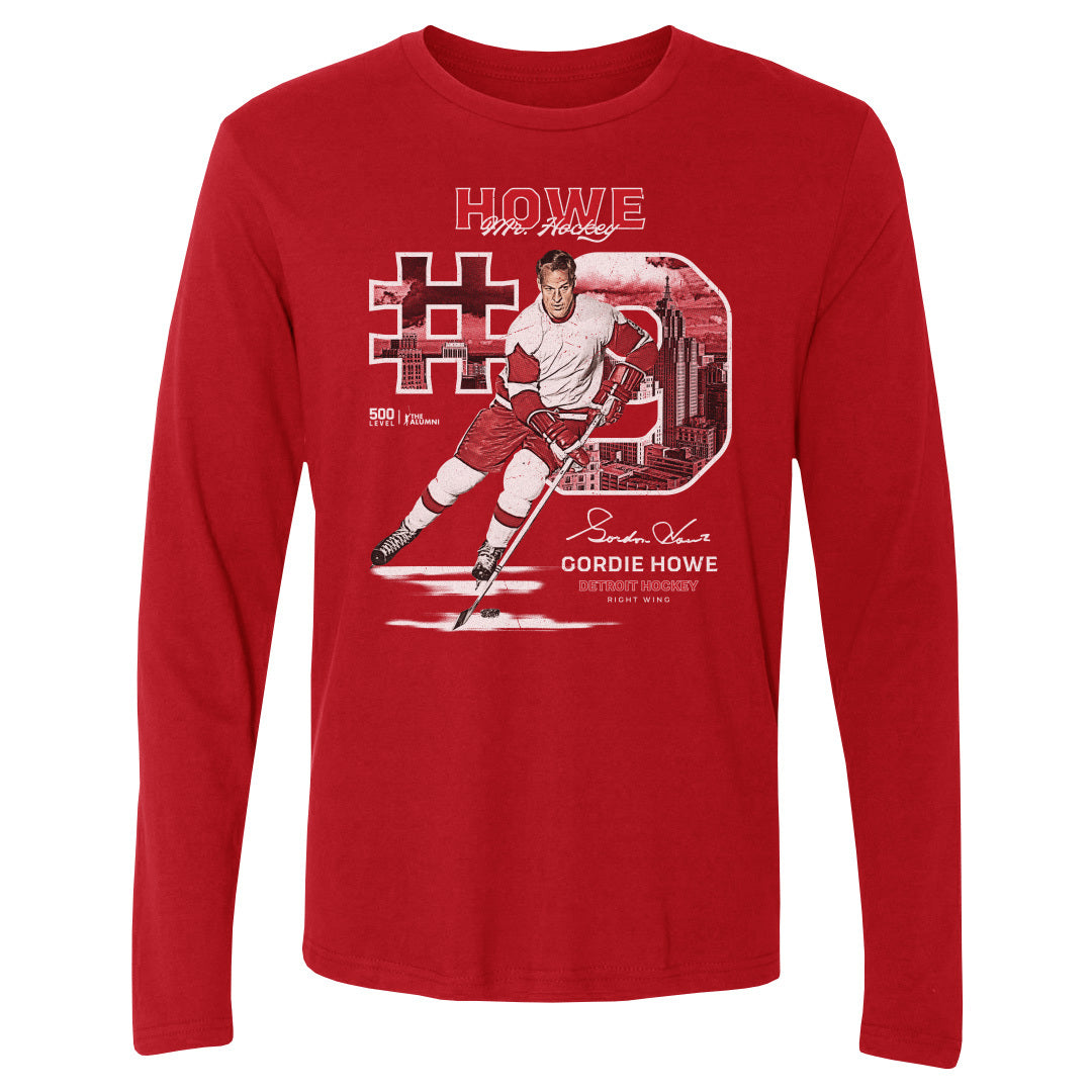 Gordie Howe Men's Long Sleeve T-Shirt | 500 LEVEL